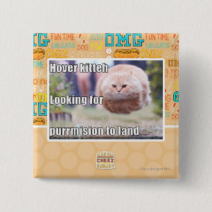Schwebeflug kitteh button