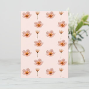 Schwebende Blumenmelodie Einladung