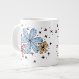 Schwebende Blüten – Vollfarb-Mug Jumbo-Tasse