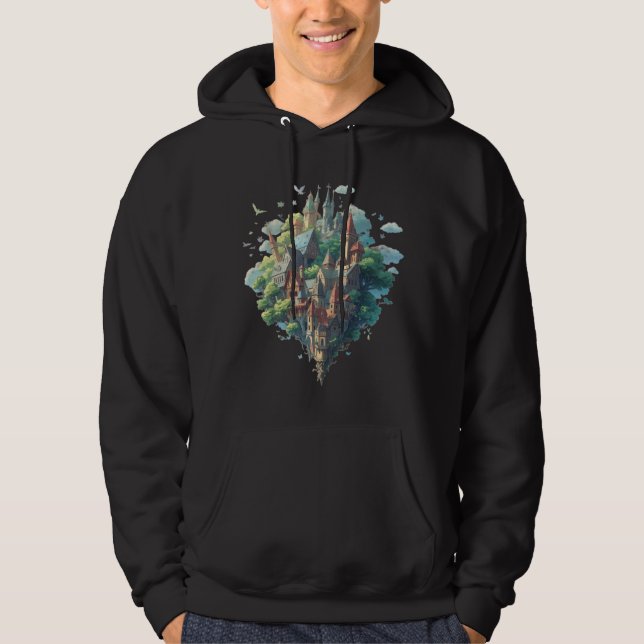 Schwebende Erde Hoodie (Vorderseite)