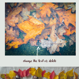 Schwebende Herbstblätter Poster