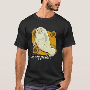 Schwebende Kartoffel Manati Seekuh Manatis T-Shirt