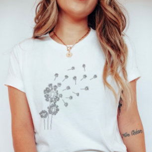 Schwebende Löwenzahnsamen; Cute Minimalistische So T-Shirt