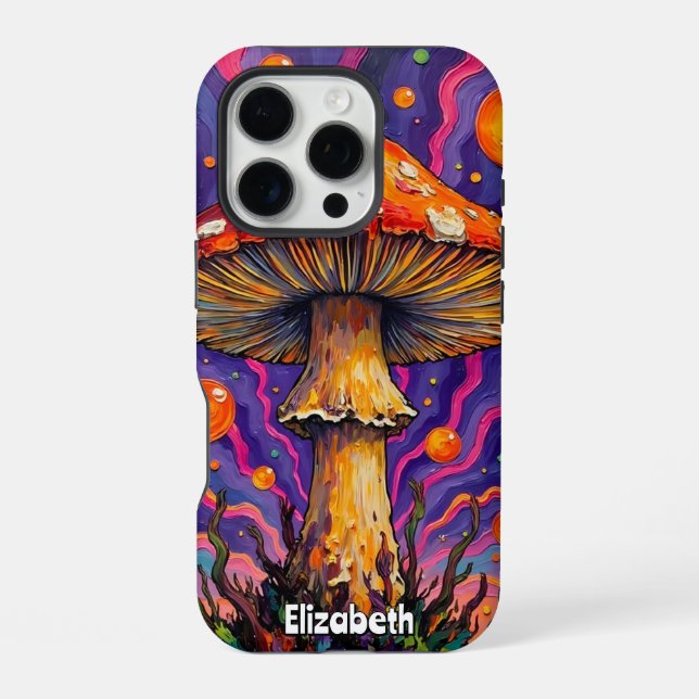 Schwebender Orb-Pilz iPhone 16 Pro Hülle (Rückseite)