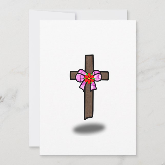 schwebendes Kreuz Einladung (Vorderseite)
