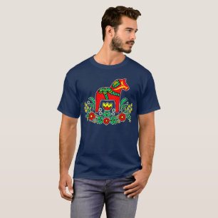 Schwede Dala Pferd T-Shirt