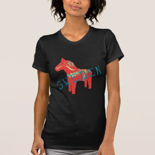 Schwede Dala Pferdegeschenke u. -grüße T-Shirt