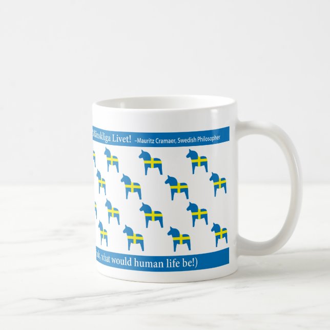 Schwede Dala PferdeTasse Kaffeetasse (Rechts)