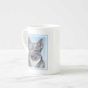 Schwede Vallhund Malerei - niedliche ursprünglich Prozellantasse