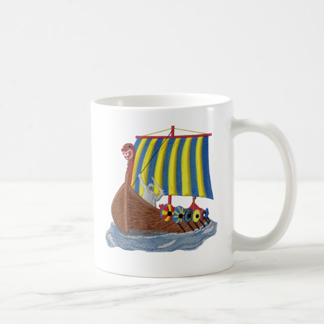 Schwede-Viking-Schiff Kaffeetasse (Rechts)