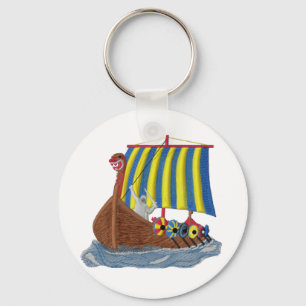 Schwede-Viking-Schiff Schlüsselanhänger