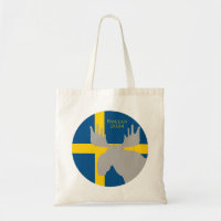 Schweden 2024 mit Elch- und Flag-Tote-Beutel