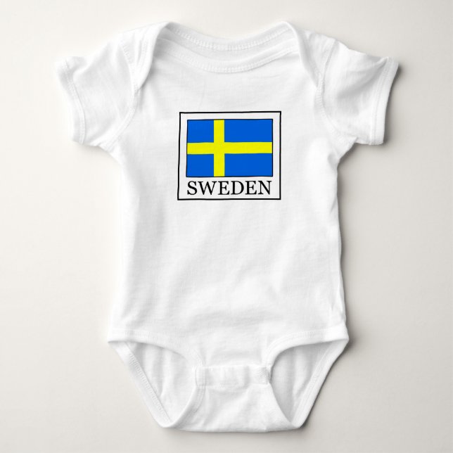 Schweden Baby Strampler (Vorderseite)