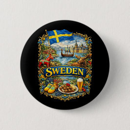 Schweden Button
