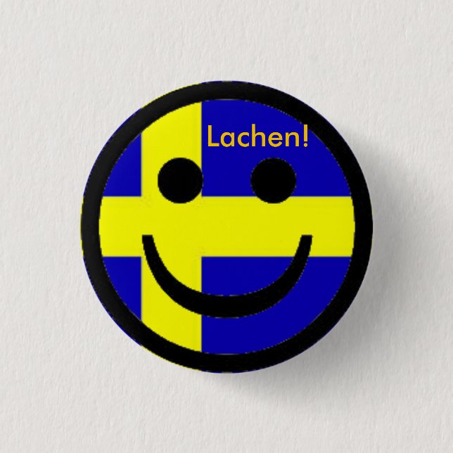 Schweden Button Lächeln (Vorderseite)