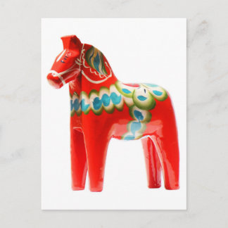 Schweden Dala Horse Postkarte