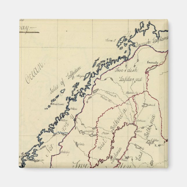 Schweden, Dänemark, Norwegen 2 Magnet (Vorne)