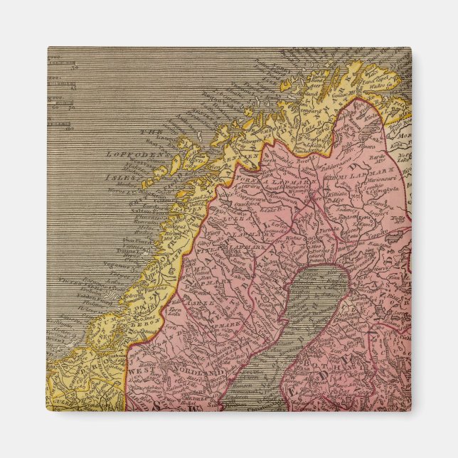 Schweden, Dänemark, Norwegen Magnet (Vorne)