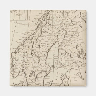 Schweden, Dänemark, Norwegen und Finnland 3 Magnet