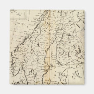 Schweden, Dänemark, Norwegen und Finnland Magnet