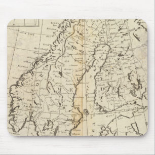 Schweden, Dänemark, Norwegen und Finnland Mousepad