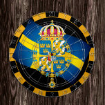 Schweden Dartboard & Swedish Flag Darts / game boa Dartscheibe<br><div class="desc">Dartboard: Schweden & Wappen,  schwedische Fahnen,  Familienspass-Spiele - Liebe mein Land,  Sommerspiele,  Ferien,  Vatertag,  Geburtstagsparty,  Uni-Schüler / Sportfans</div>