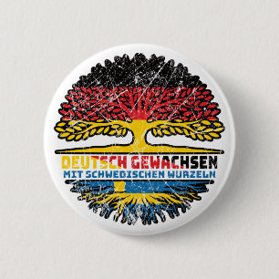 Schweden Deutschland Baum Button