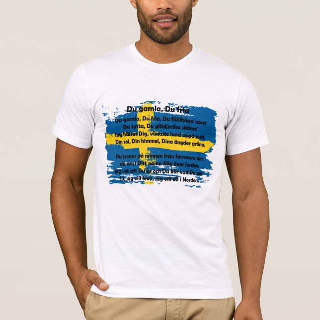 Schweden - Du gamla, Du fria T-Shirt (Vorderseite)