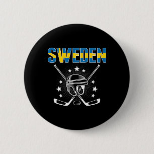 Schweden Eishockey-Liebhaber-Trikot - Schwedischer Button