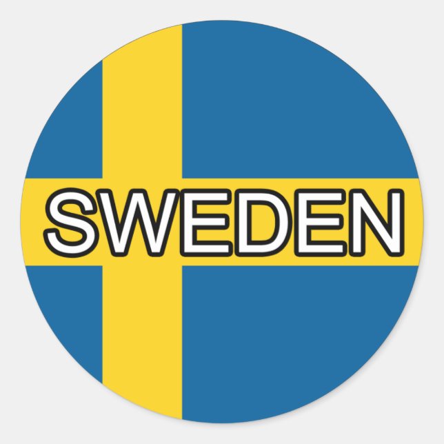 Schweden Euro Sticker (Vorderseite)