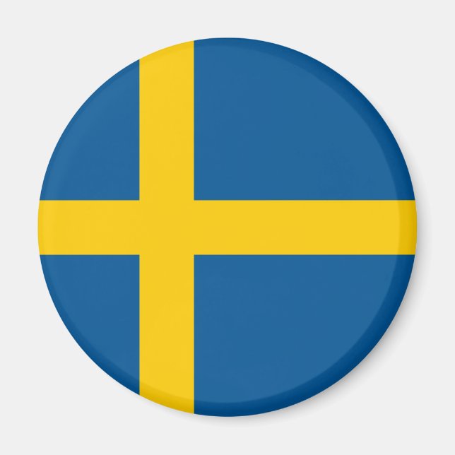 Schweden Flag Magnet (Vorne)