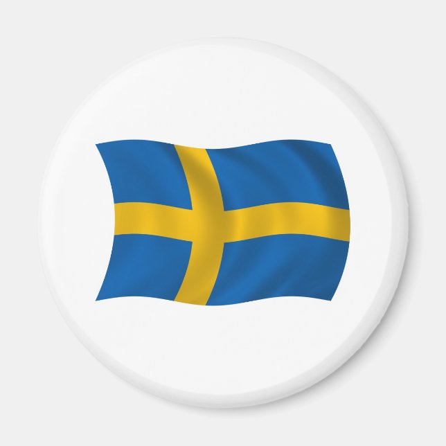 Schweden Flag Magnet (Vorne)