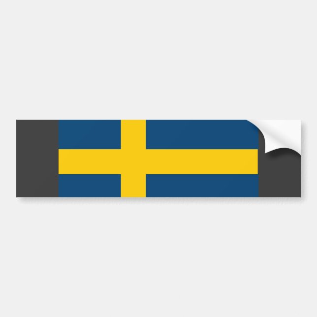 Schweden-Flagge Autoaufkleber (Vorne)