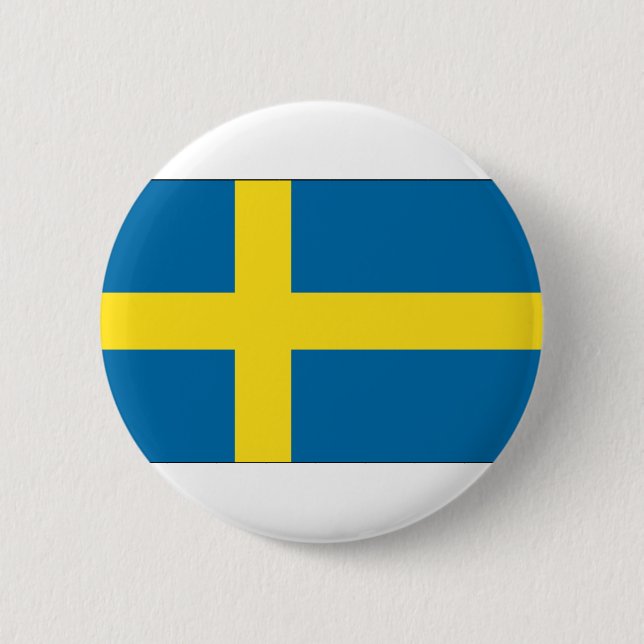 Schweden-Flagge Button (Vorderseite)