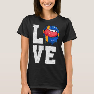 Schweden-Flagge Fußball-Fan Liebe Schwede T-Shirt