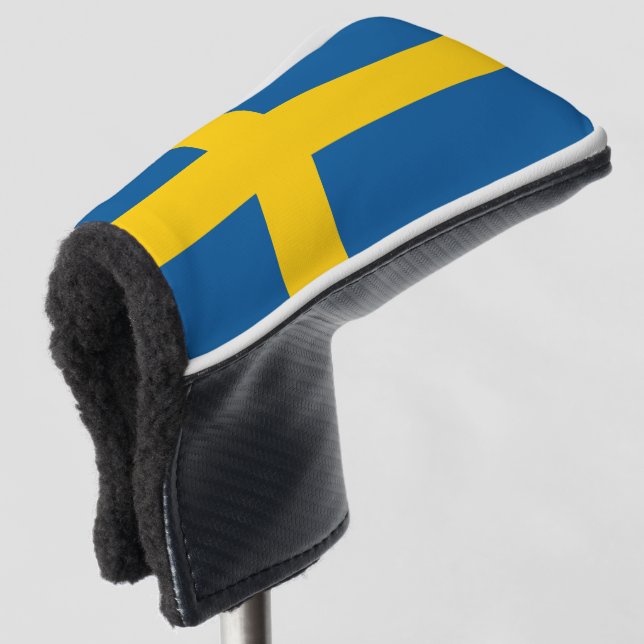 Schweden-Flagge Golf Headcover (3/4 Vorderseite)