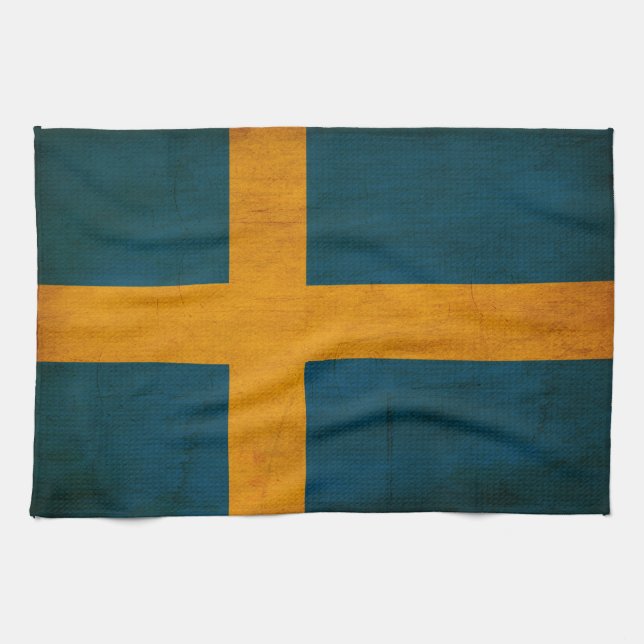 Schweden-Flagge Handtuch (Horizontal)