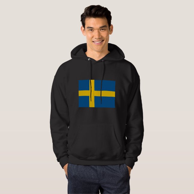 Schweden-Flagge Hoodie (Vorne ganz)