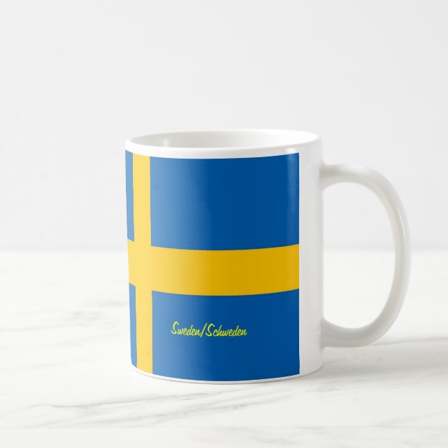 Schweden-Flagge Kaffeetasse (Rechts)