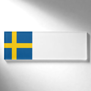 Schweden-Flagge Namenschild
