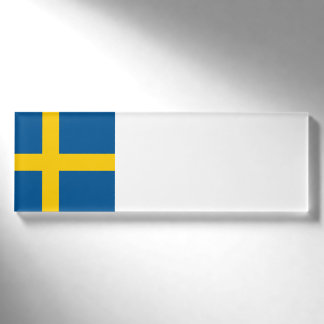 Schweden-Flagge Namenschild
