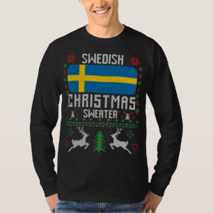 Schweden Flagge Schwedischer Weihnachtssüßer T-Shirt