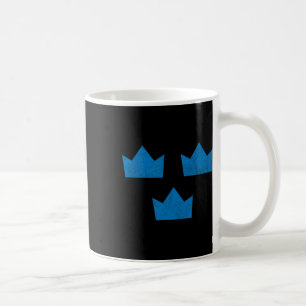 Schweden-Flagge-Shirt Drei Kronen Sverige Schwedis Kaffeetasse