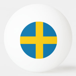 Schweden-Flagge Tischtennisball