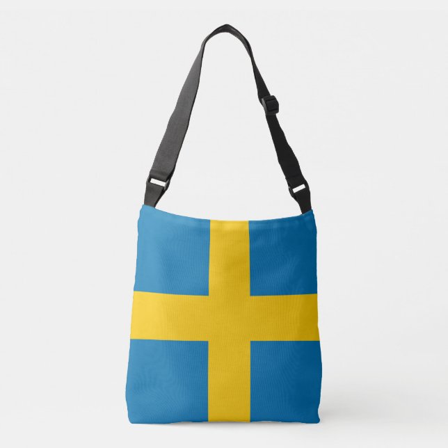 Schweden-Flagge Tragetaschen Mit Langen Trägern (Vorderseite)