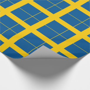 Schweden Flagge Verpackungspapier Geschenkpapier