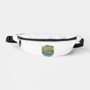 Schweden Fußball 2026 Fußball Fett Land Typografie Bauchtasche