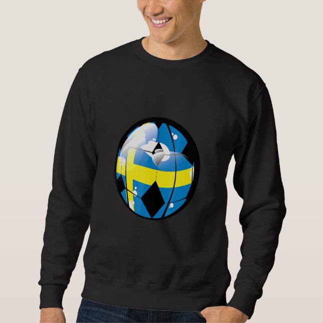 Schweden Fußball Calcio Futboll Fussball Jersey Sv Sweatshirt (Vorderseite)