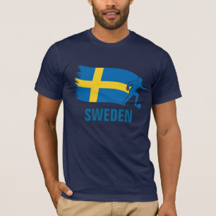 Schweden-Fußball-Flagge T-Shirt