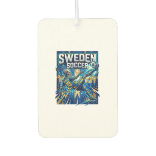 Schweden Fußball Skelett Stürmer Nationen Poster S Autolufterfrischer